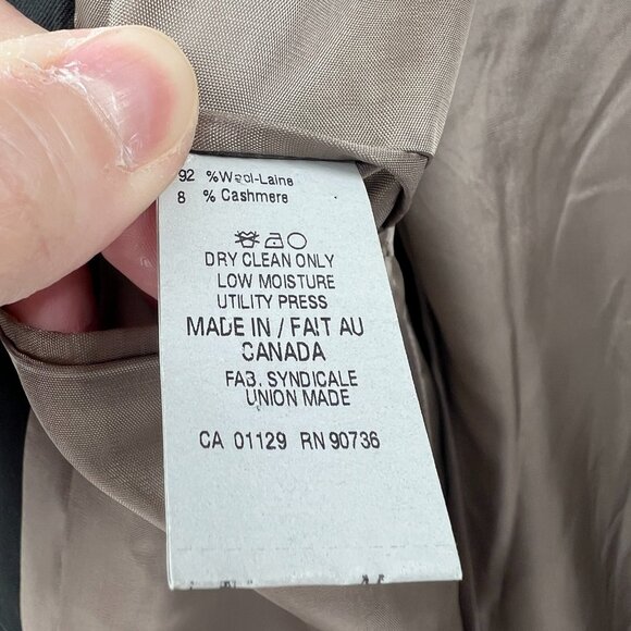 Lauren Ralph Lauren Gray Wool Cashmere Blend 3 Button Blazer Mens 44L - Picture 5 of 6